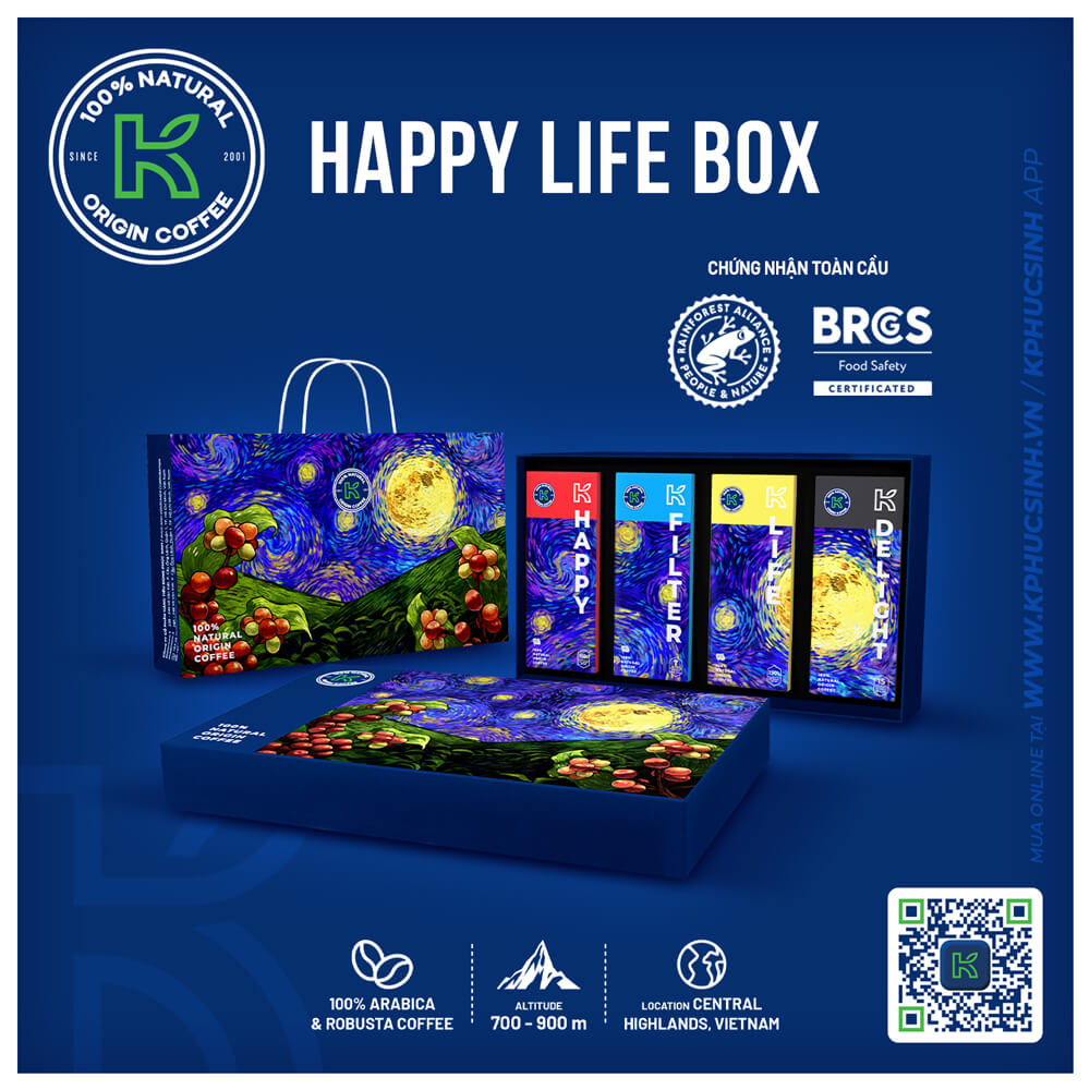 GIFTSET CÀ PHÊ HAPPY LIFE BOX