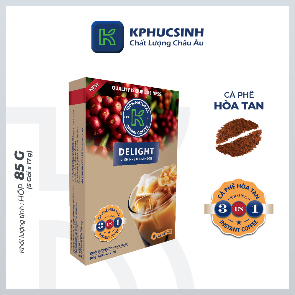 CÀ PHÊ K DELIGHT 3 IN 1 - 85 G