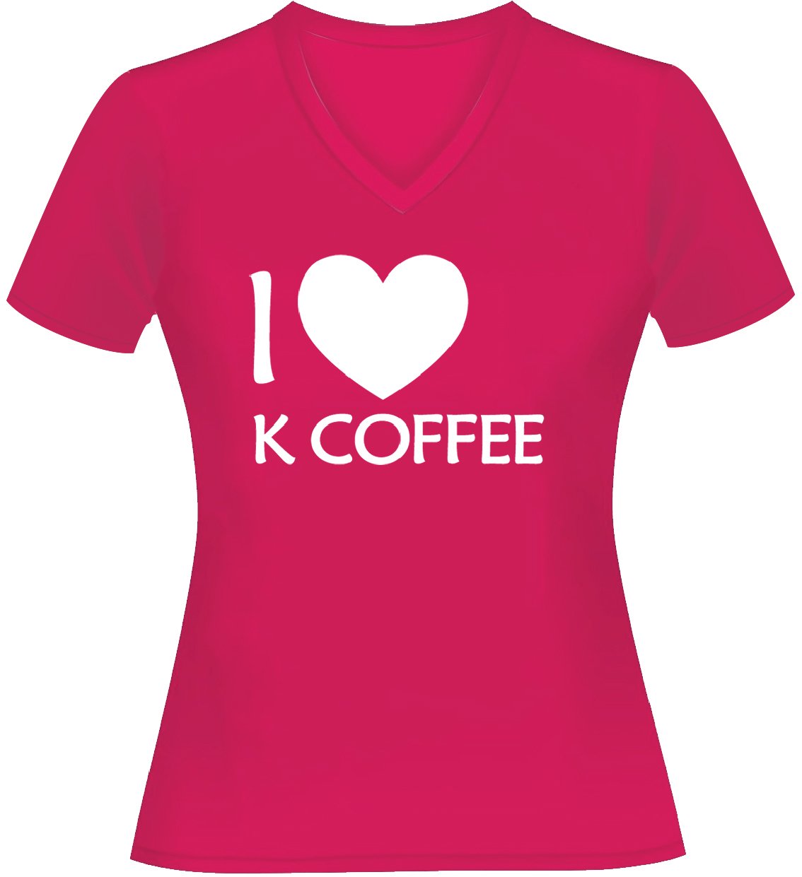 ÁO THUN I LOVE K COFFEE (HỒNG)