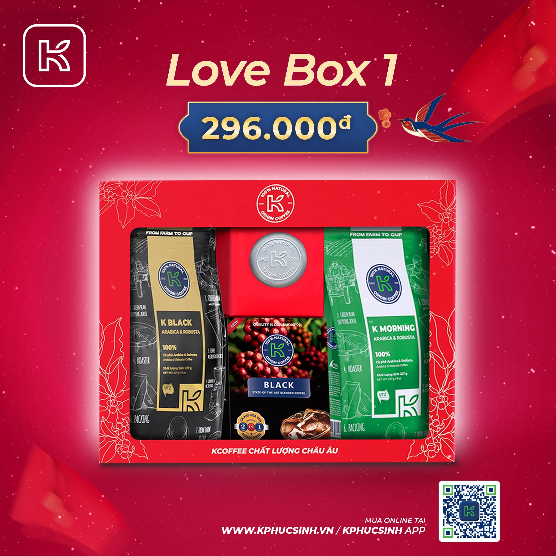 GIFTSET CÀ PHÊ LOVE BOX 1