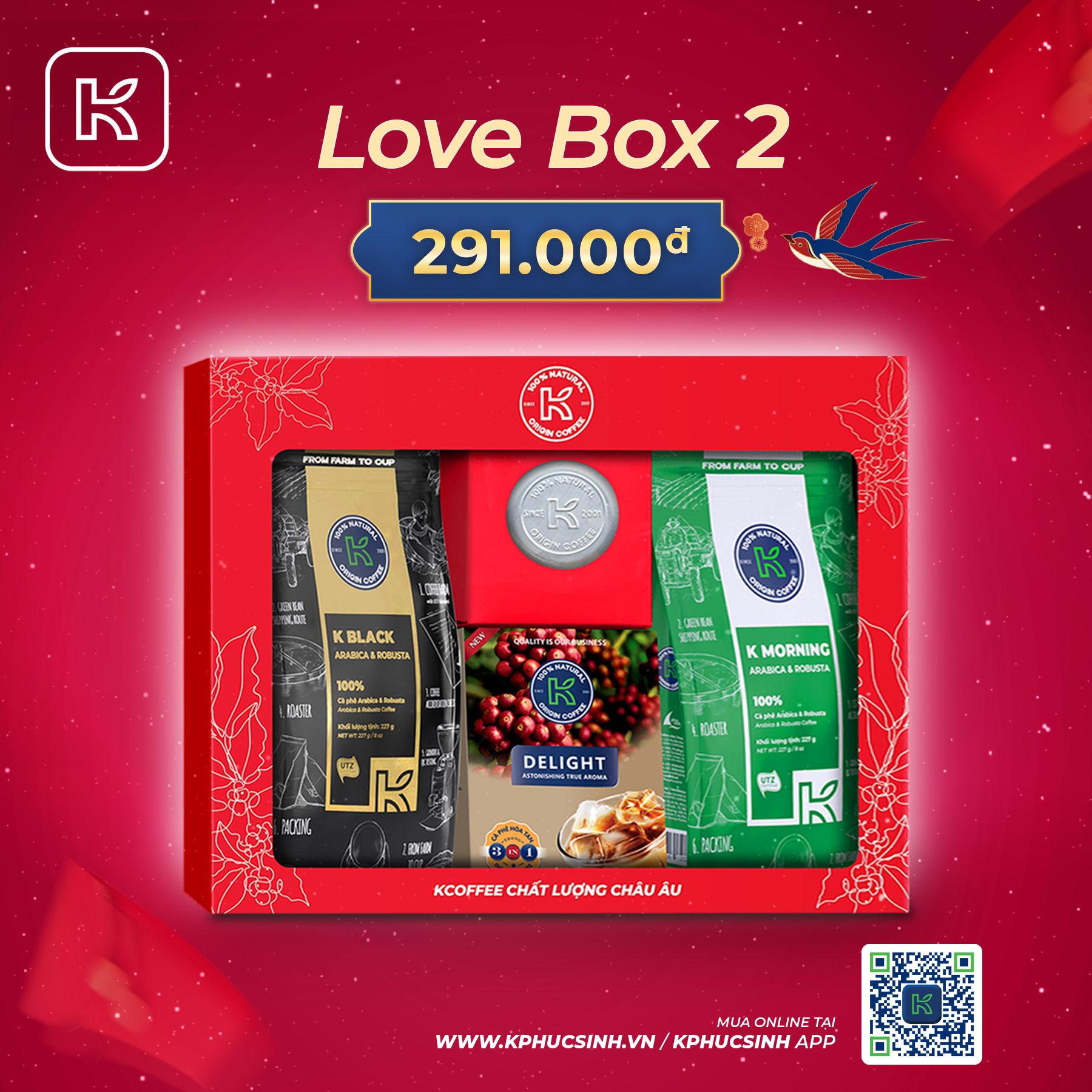 GIFTSET CÀ PHÊ LOVE BOX 2