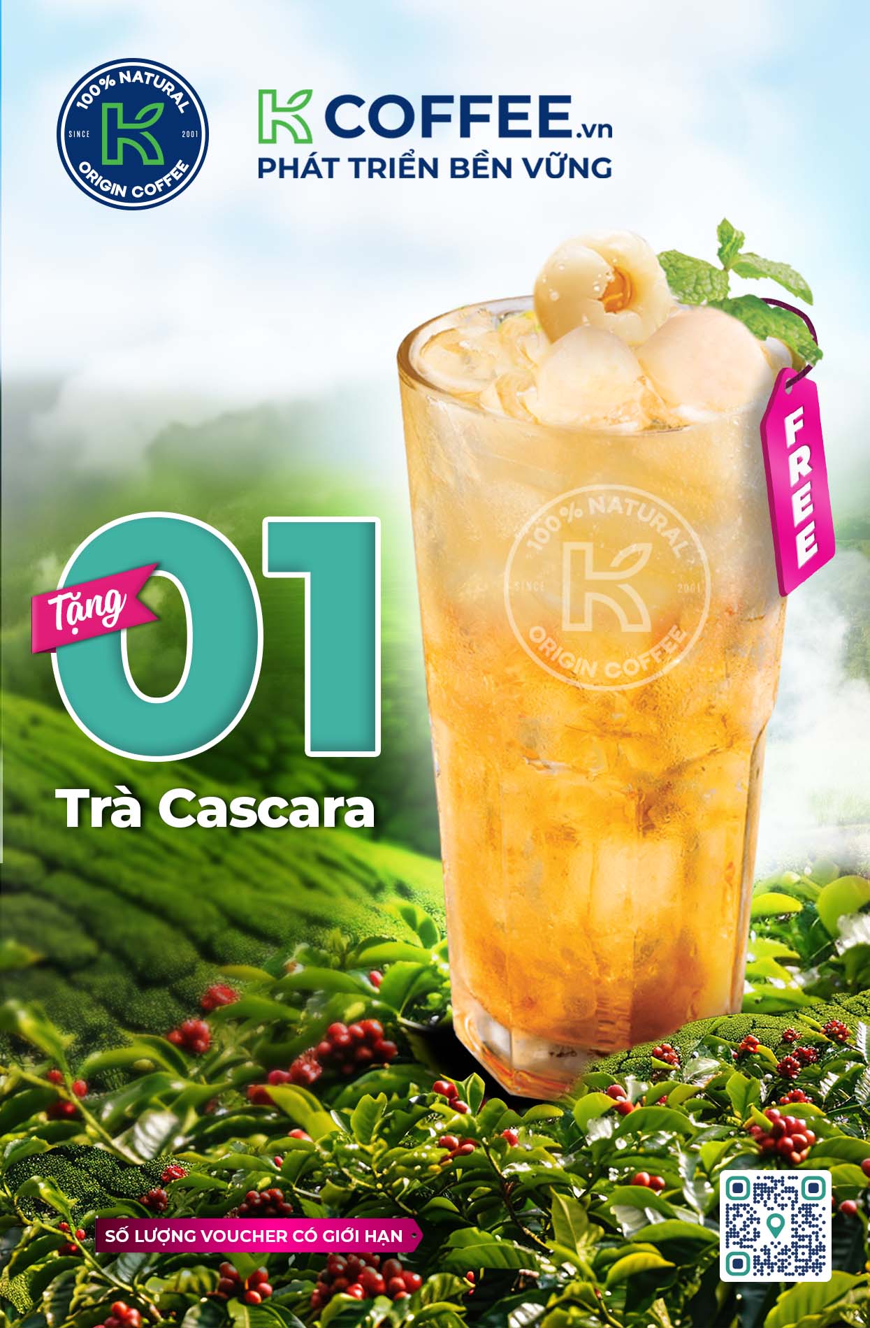 [EVOUCHER] MUA 1 CASCARA TẶNG 1 CASCARA