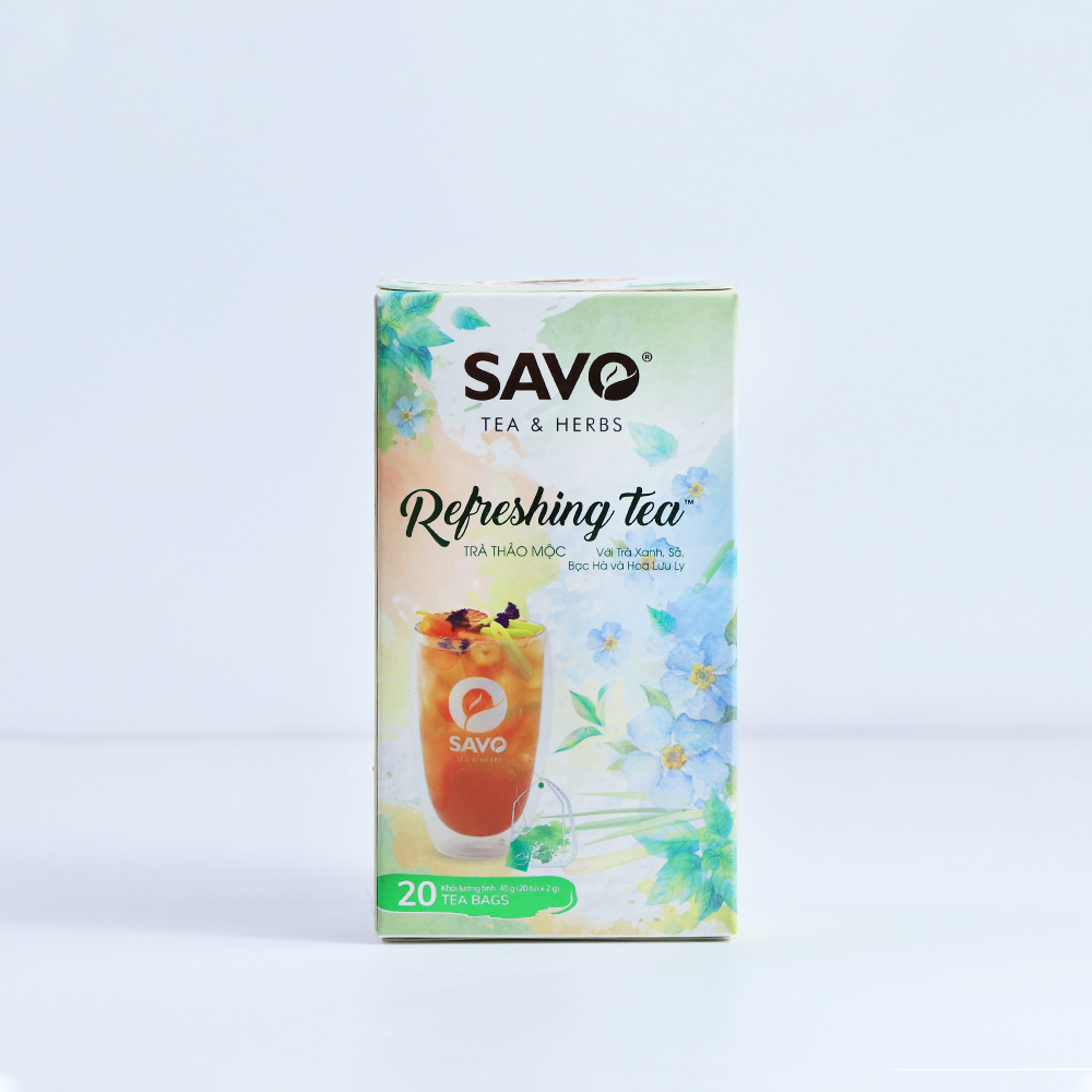 Trà SAVO Refreshing Tea (20 gói x 2g)