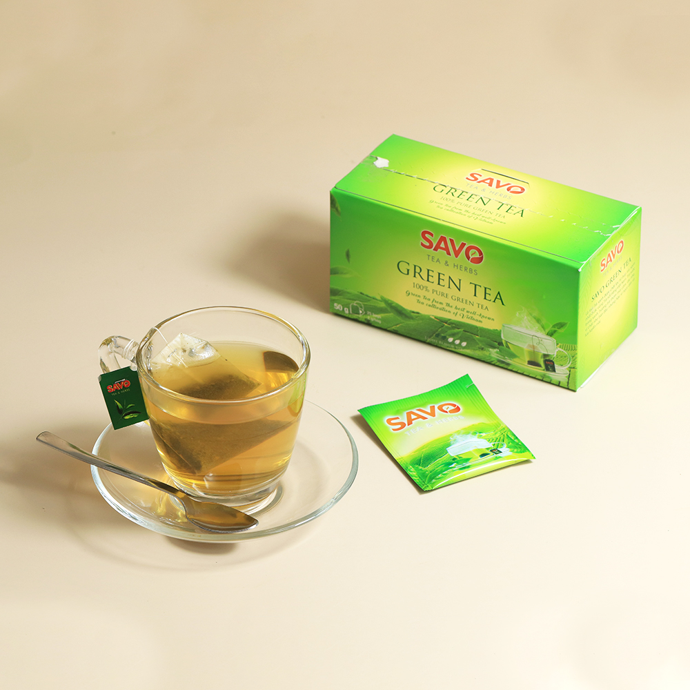 Trà SAVO Green Tea (25 gói x 2g)