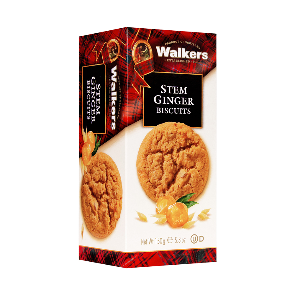 Bánh quy bơ vị gừng hiệu Walkers - Walkers Stem Ginger 150g