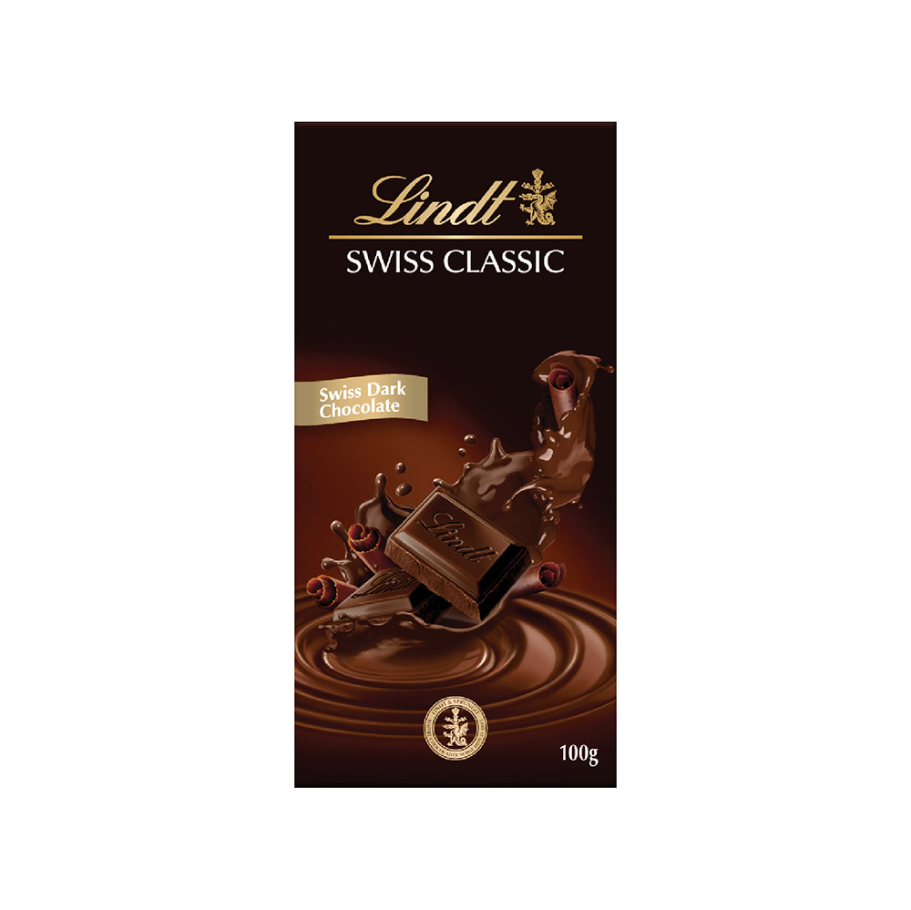 Sô-cô-la Lindt Swiss Classic đen 100g