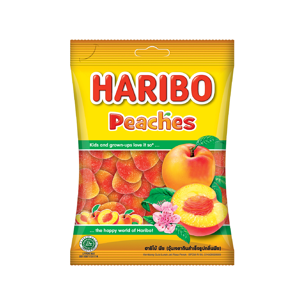 Kẹo dẻo Haribo Peaches 80g