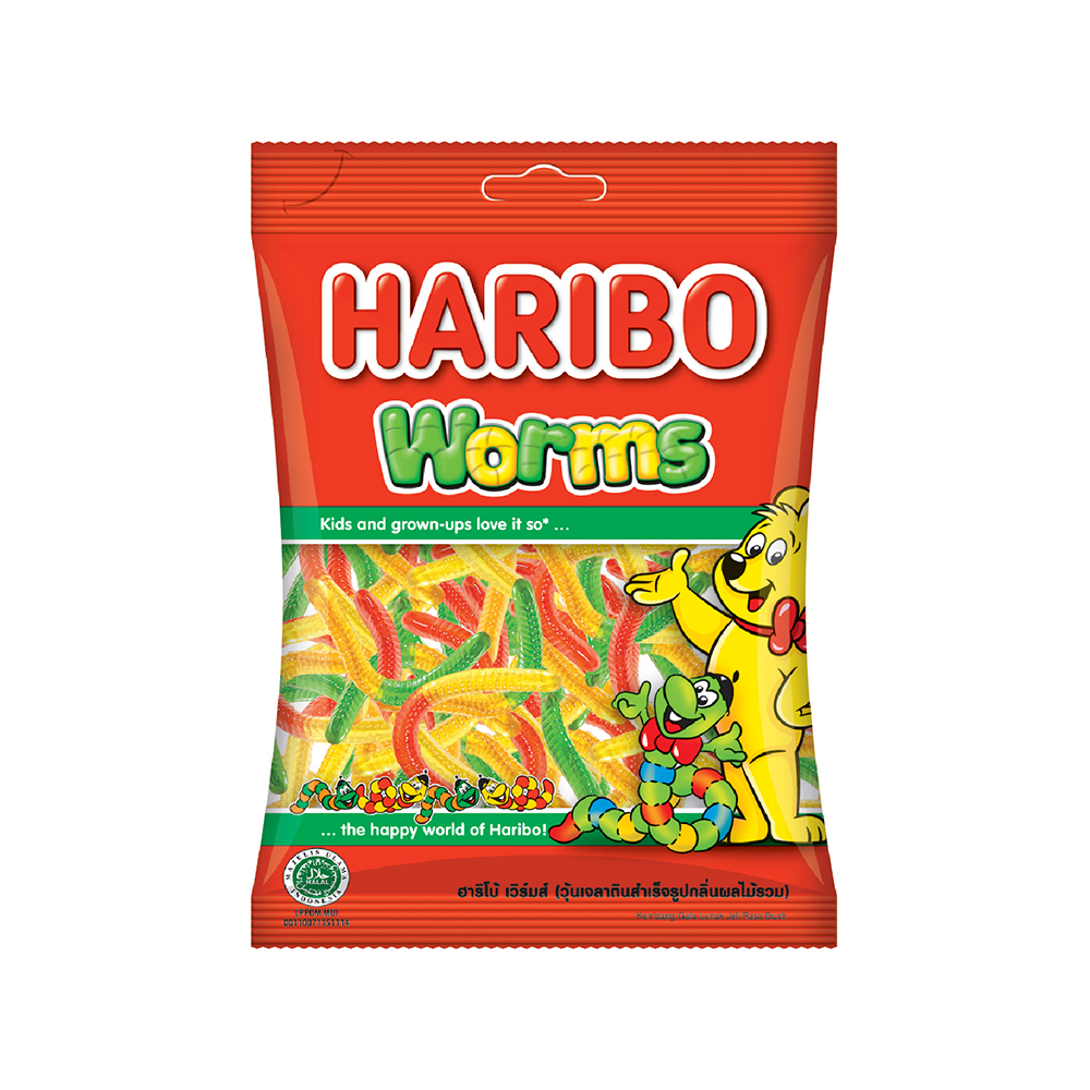 Kẹo dẻo Haribo Worms 80g