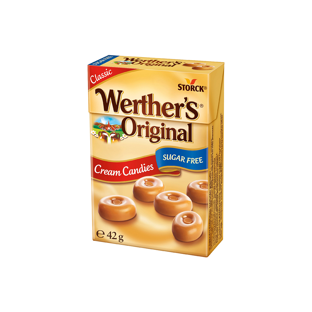 Kẹo caramen kem hiệu Werther's Original (không đường) 42g