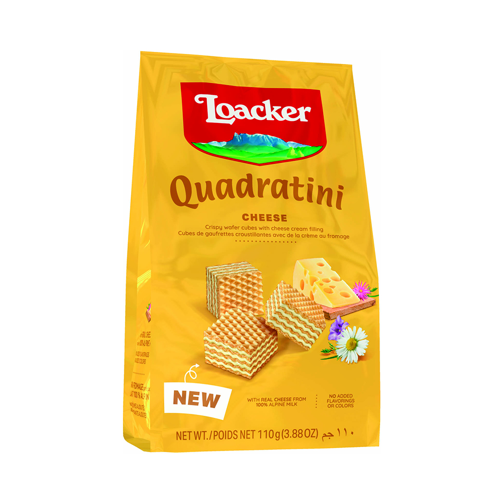 Bánh xốp Quadratini Cheese hiệu Loacker 110g