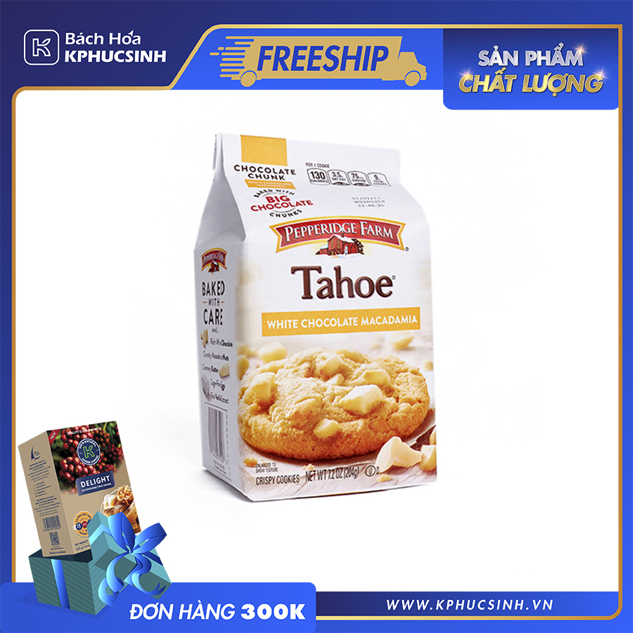 Bánh vị sô-cô-la trắng và hạt hạnh nhân Tahoe hiệu Pepperidge Farm 204g