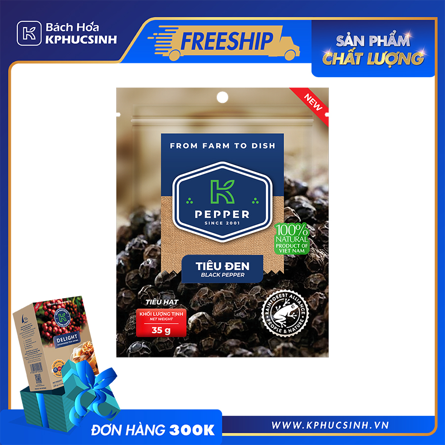 TIÊU ĐEN HẠT K PEPPER 35 G