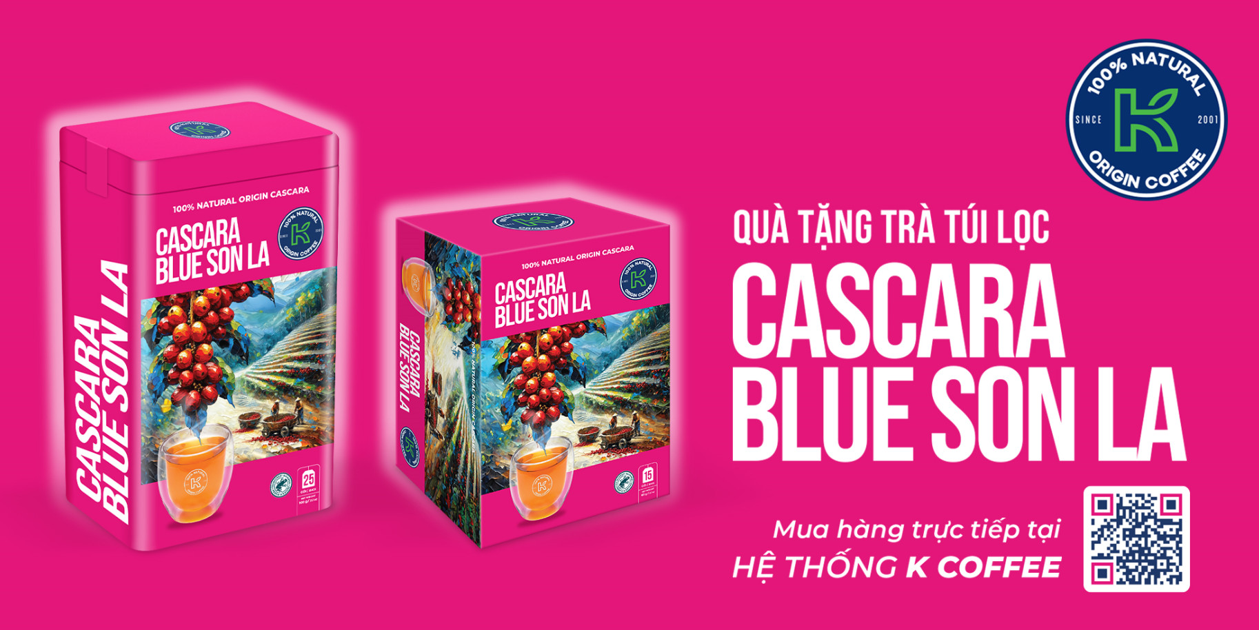 Công ty CP hàng tiêu dùng Phúc Sinh ra mắt sản phẩm trà túi lọc Cascara Blue Sơn La
