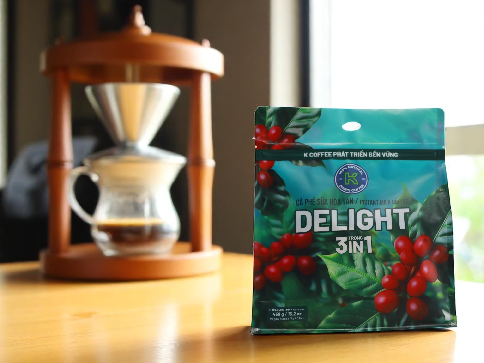 So sánh cà phê phin và cà phê sữa hòa tan K DELIGHT 3IN1