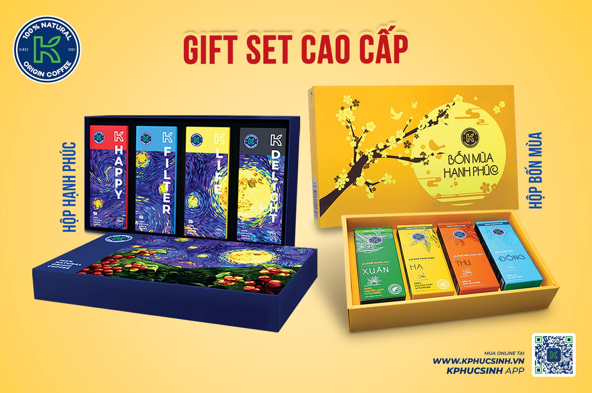 Tết 2025: Giftset K COFFEE – Trao yêu thương, gửi năng lượng