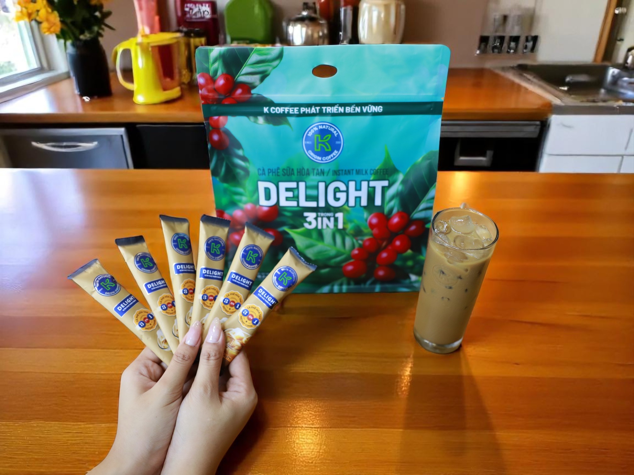 TOP món ngon từ cà phê sữa hòa tan K DELIGHT 3IN1