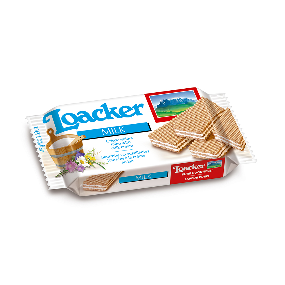 Bánh xốp Classic sữa hiệu Loacker - Loacker Classic Milk 45g